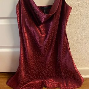 Forever 21 red dress, cow neckline, size small